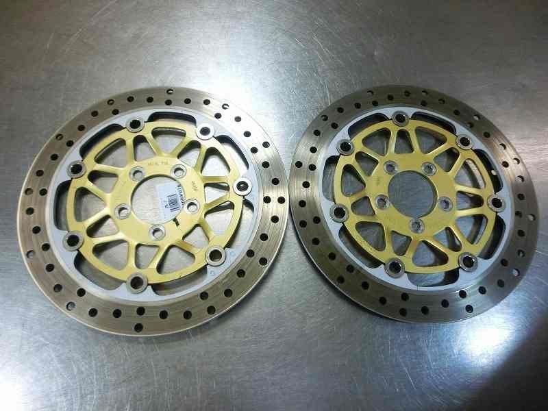 ZR-7S YUTAKA フロントブレーキディスク左右セット、外径300mm☆ZR750F、GPZ900R等にも♪