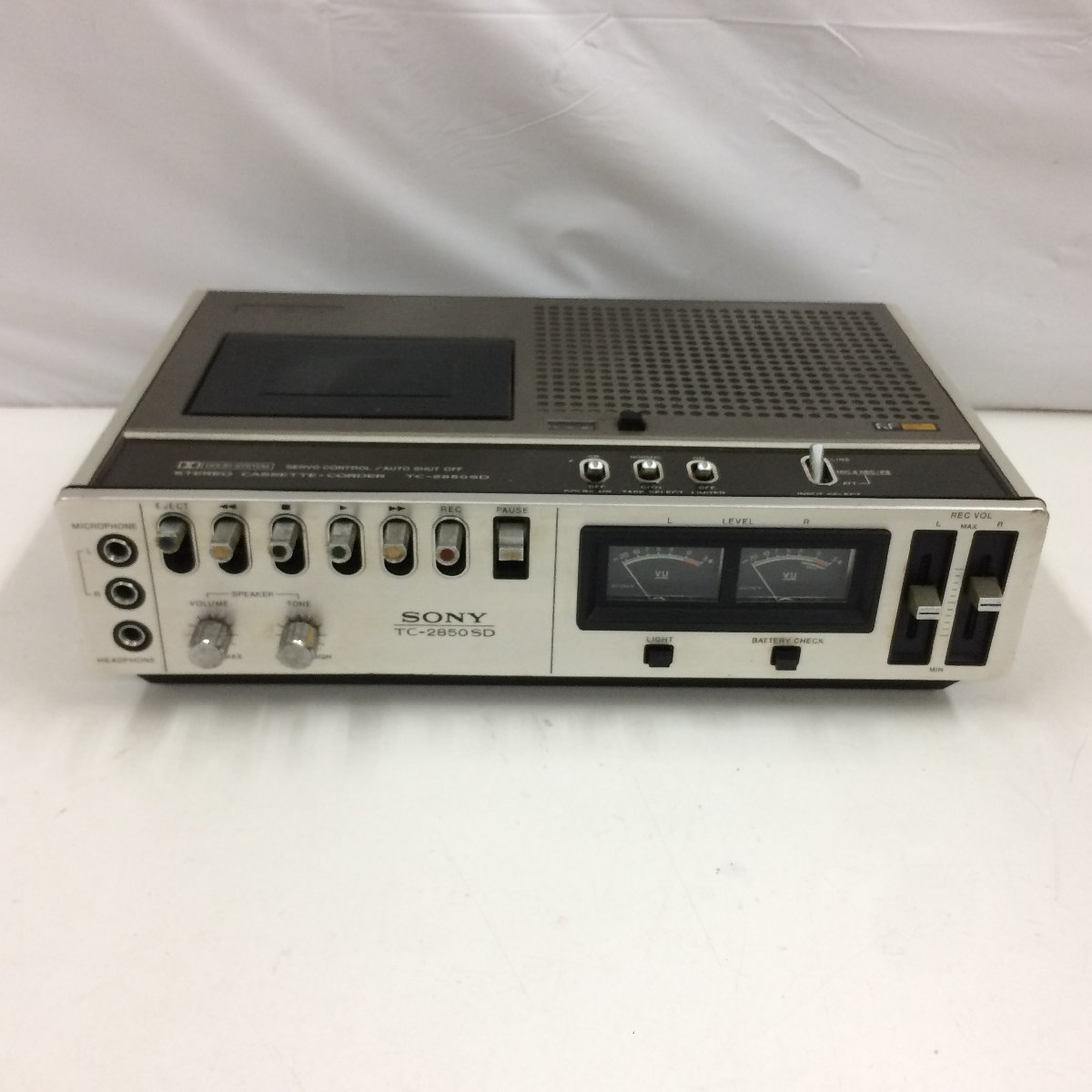 SONY録音テープレコーダー ジャンク f162*80 【ジャンク】 SONY ソニー TC-2850SD カセットテープ