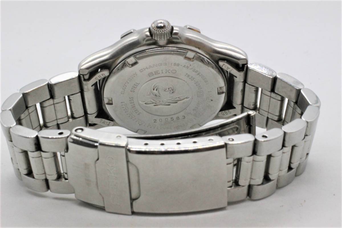 SEIKO】SCUBA 200 7N35-6010 STAINLESS STEEL JAPAN A 中古品時計 電池 