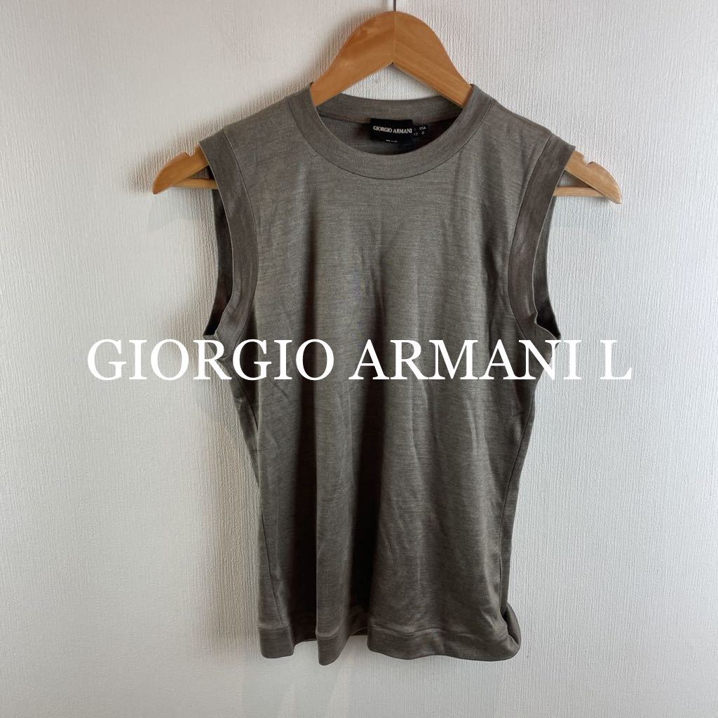レディース GIORGIO ARMANI シルク100% ノースリーブ トップス イタリア製
