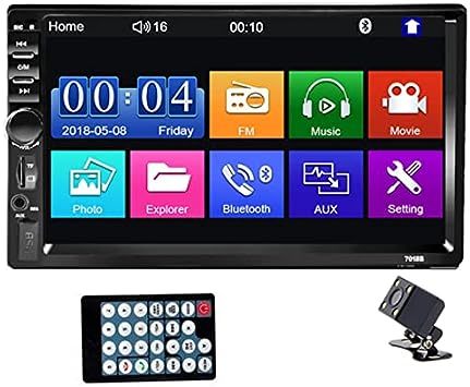 7インチ 2 Din HD車ラジオMP5タッチスクリーン鏡リンクオーディオステレオBluetooth TF/SD/AUX/USBポ
