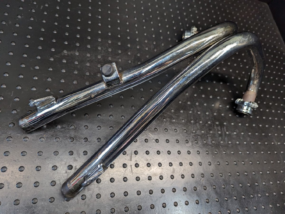 □ヤマハ XS650E 純正 エキパイ マフラー フランジ エキゾーストパイプ
