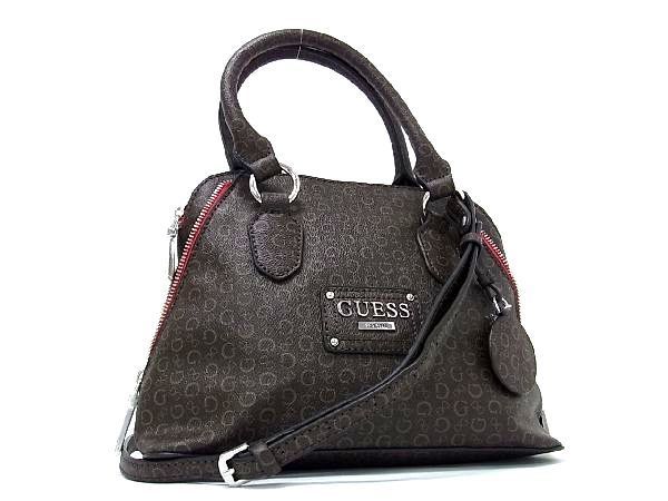 □新品□未使用□ GUESS ゲス PVC 2WAY 総柄 ハンドバッグ ショルダー 