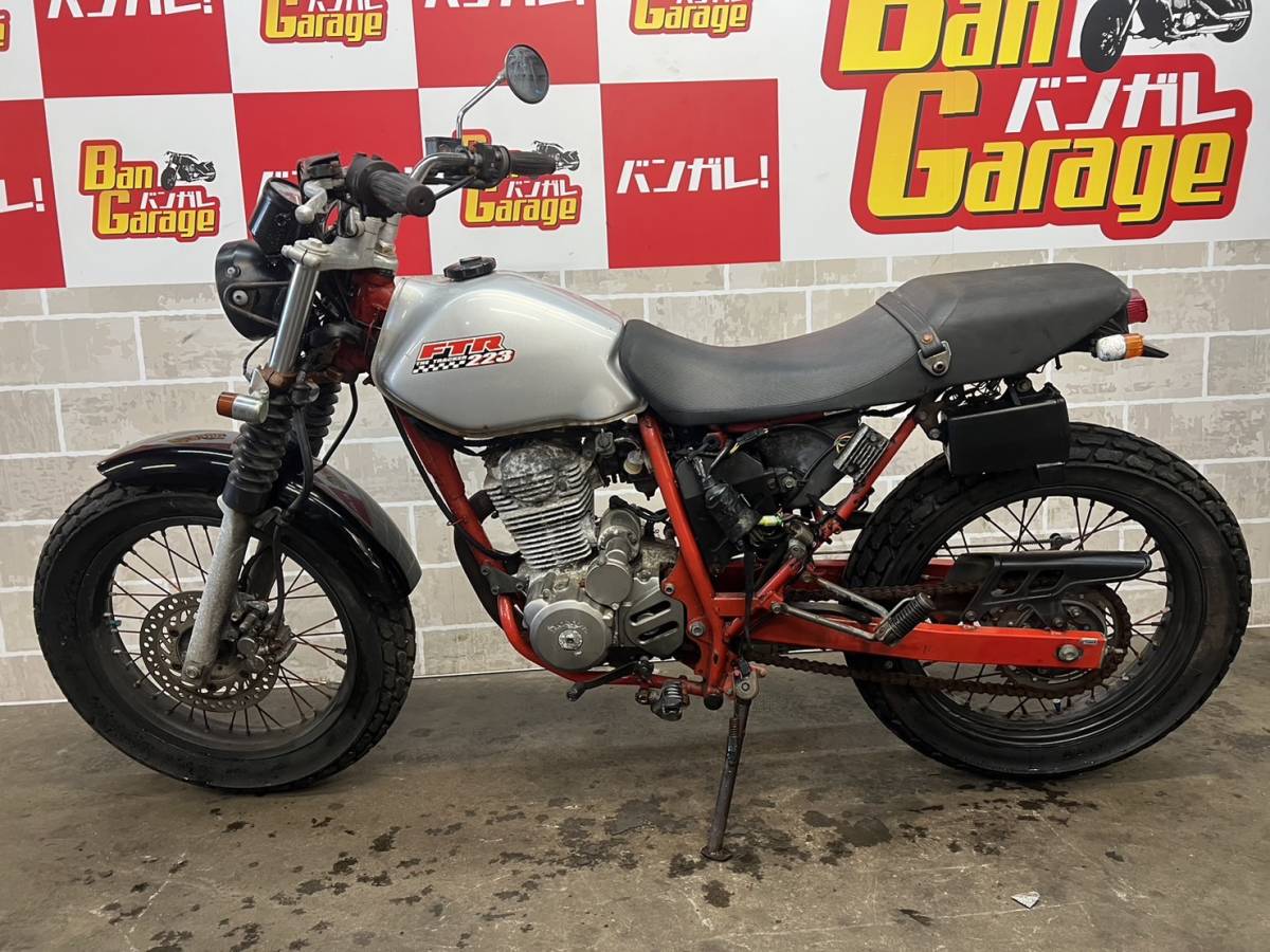 ホンダ HONDA FTR223 MC34 書類有り 場内走行確認済み 始動動画有り 売り切り 未整備 現状車 バンガレ