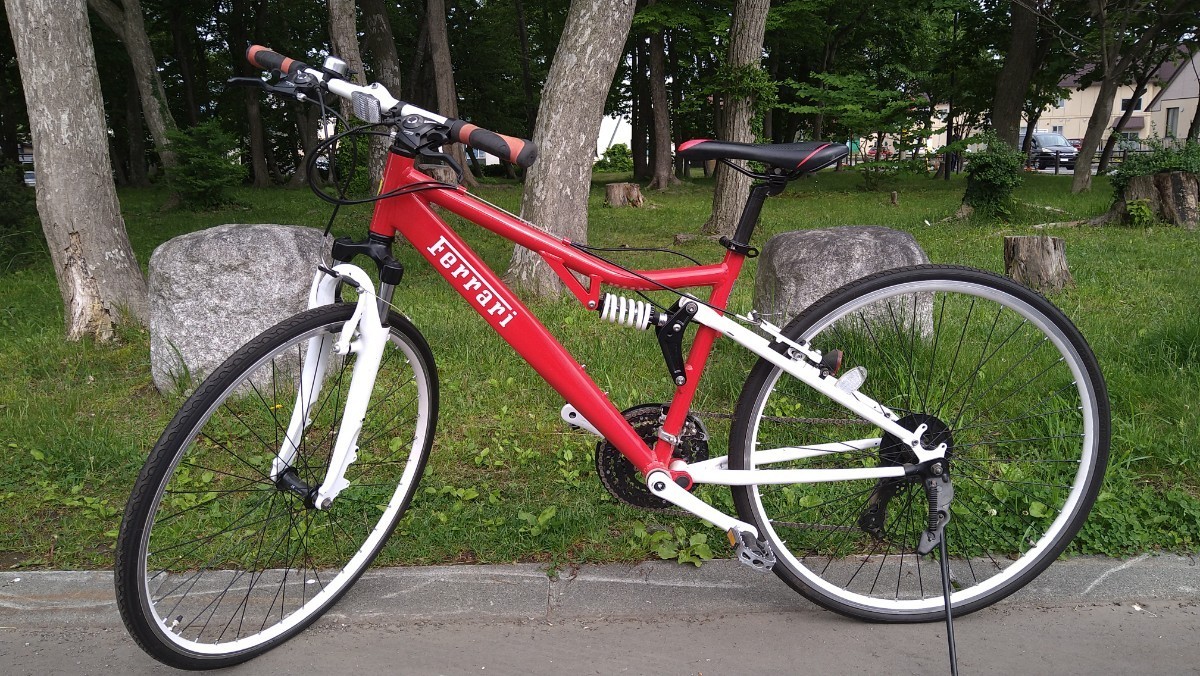 前後サス付自転車 フェラーリロゴ