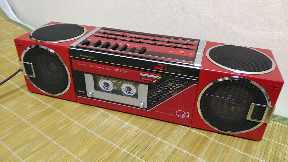 スピーカー ラジカセ レトロ MR-Q4 SANYO ラジカセ 6スピーカー 希少