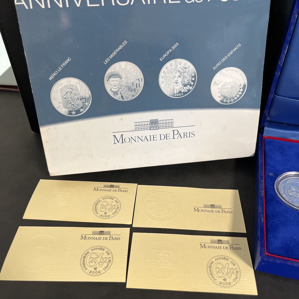 DE MONNAIE PARIS ユーロ1周年記念 セット K18 硬貨 シルバー パリ 