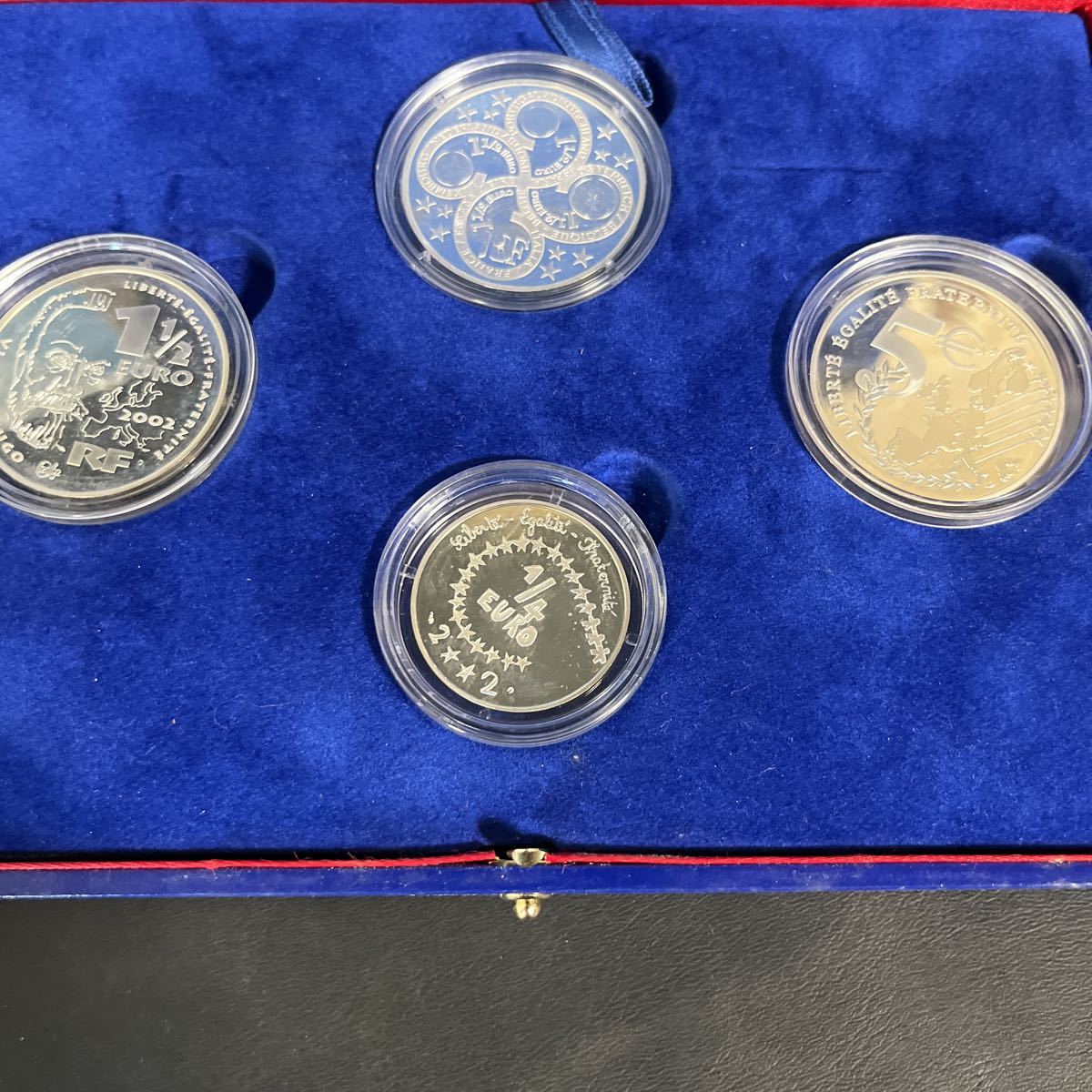 DE MONNAIE PARIS ユーロ1周年記念 セット K18 硬貨 シルバー パリ 