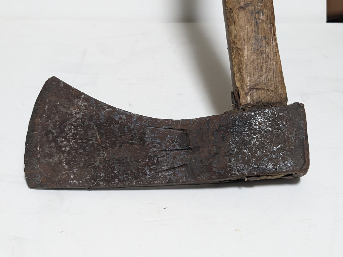 【中古】☆斧☆オノ☆ 古民具 ☆ 大工道具 ☆キャンプ☆ＤＩＹ☆_2