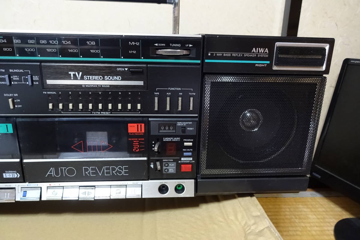アイワ,AIWAダブルラジカセ CARRYING COMPORNENT SYSTEM CA-W9