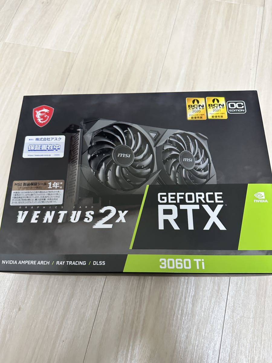 中古】グラフィックボードMSI GeForce RTX 3060 Ti VENTUS 2X 8G OCV1