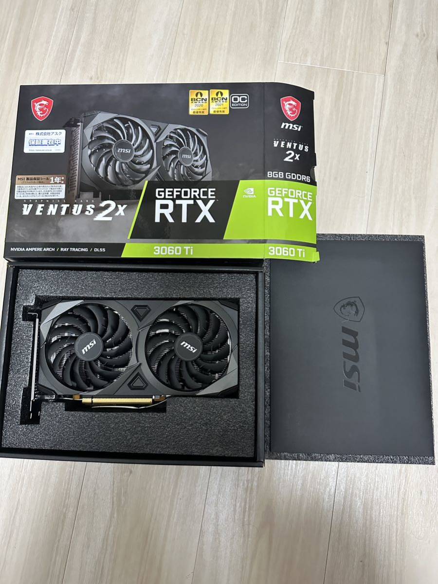 中古】グラフィックボードMSI GeForce RTX 3060 Ti VENTUS 2X 8G OCV1