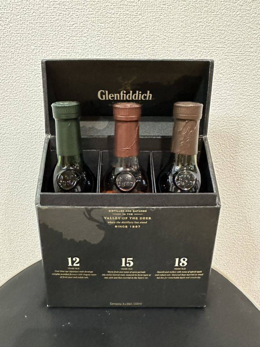 ◇ ミニ 3本セット GLENFIDDICH 12年 15年 18年 グレンフィ