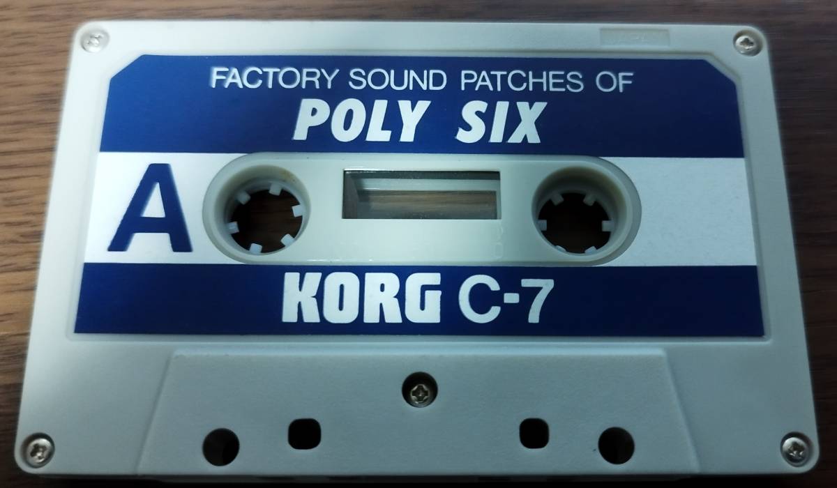 レア　KORG C-7 DATA CASSETTE for POLY SIX Factory Presets　POLY6 コルグ