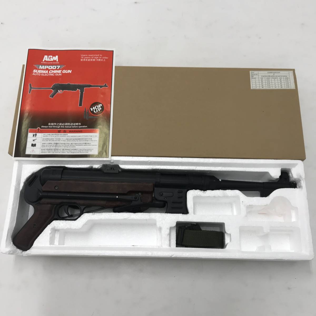 1円～】ジャンク UFC AGM MP40 電動ガン ブラウン AGMMP40BROWN 18才