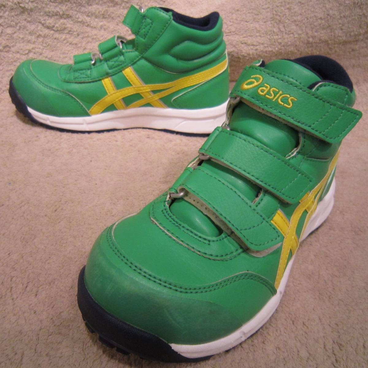 ASICS WINJOB CP302 安全靴 29cm 未使用 グリーン