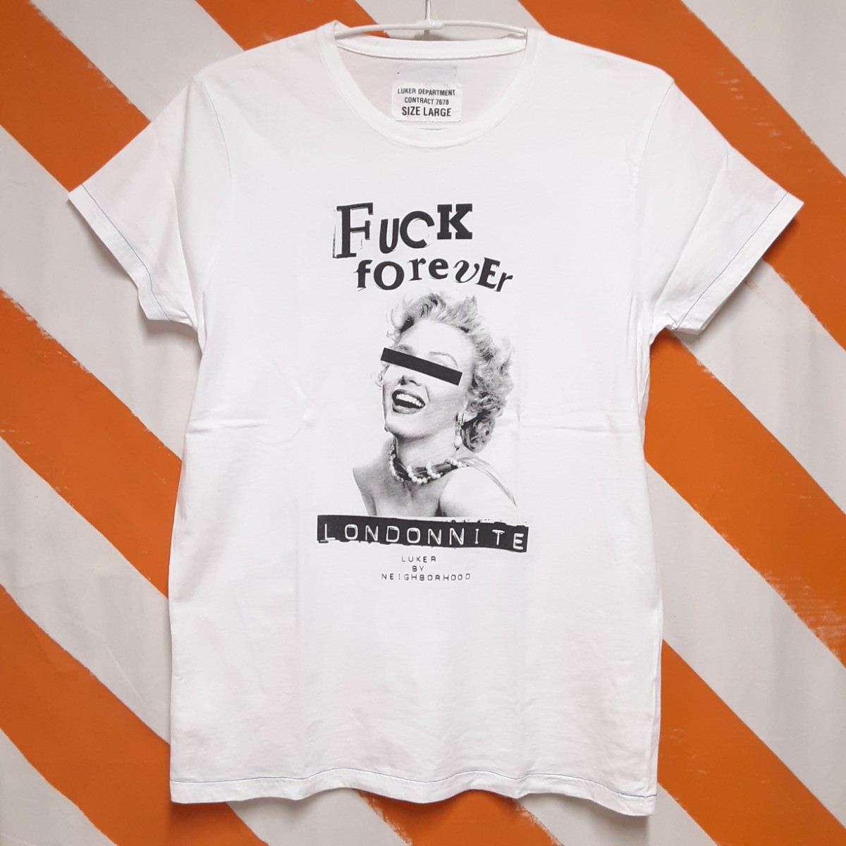 SIZE L LUKER BY NEIGHBORHOOD TEE WHITE ルカ ネイバーフッド Tシャツ