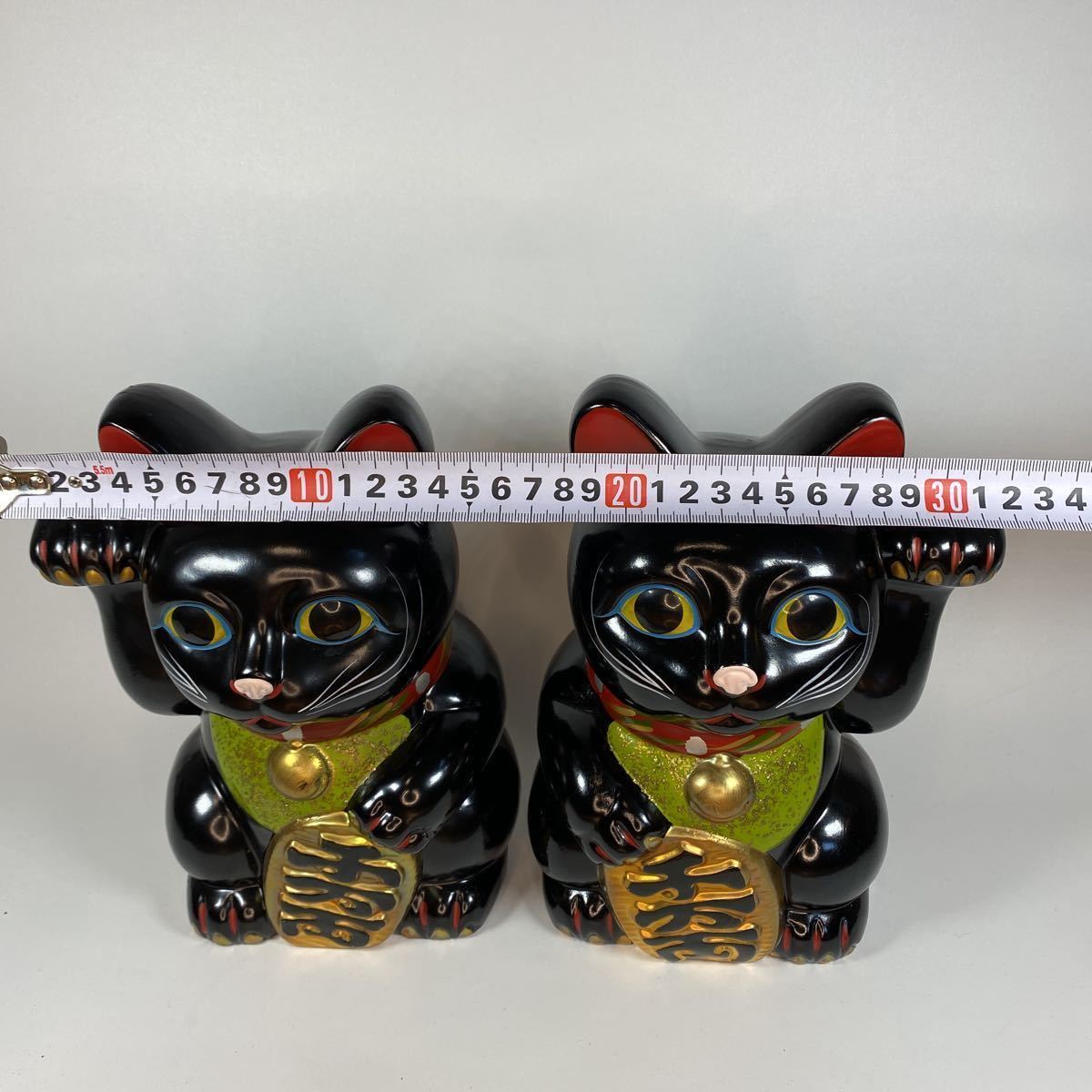 黒猫 招き猫 貯金箱 当時物 招き猫 昭和レトロ 商売繁盛 開運 縁起物