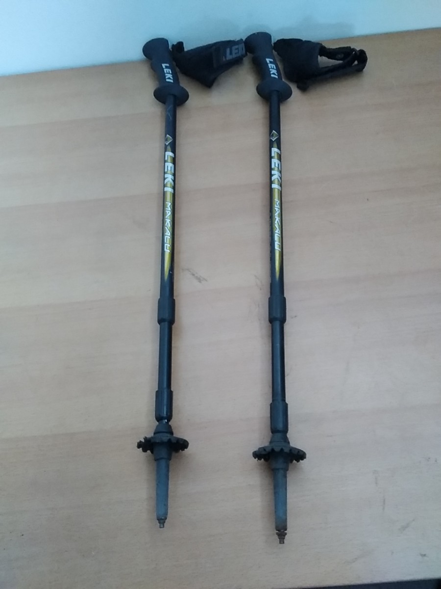 LEKI トレッキングポール 110~130cm MAKALU ULTRALITE 登山 ハイキング ストック レキ ヤフオクのみ出品 商品説明必読