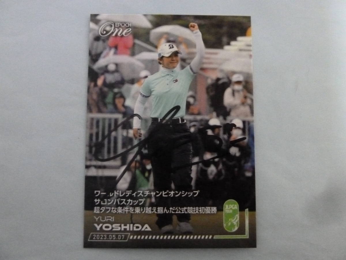女子プロゴルフ 吉田優利プロ 直筆サイン入り2023 JLPGAトレーディング