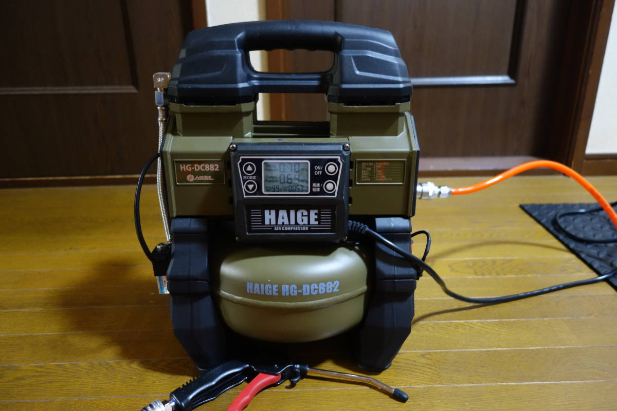 HAIGE ハイガー産業 HG-DC1090BT エアーコンプレッサー 【中古 HAIGE ハイガー産業 HG-DC1090BT エアーコンプレッサー 【中古