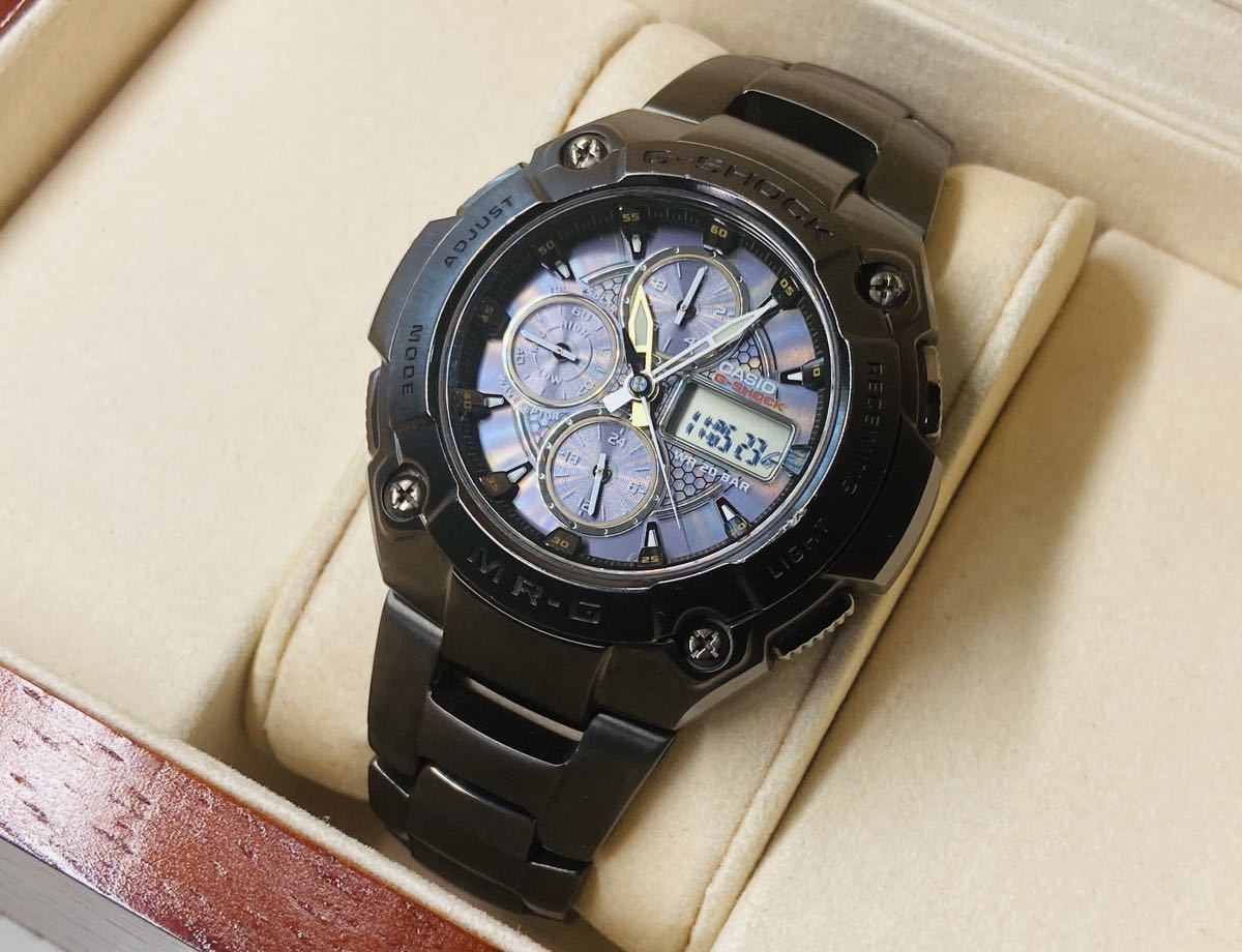  純正余りコマ付属 カシオ G-SHOCK MR-G MRG-7100BJ-1AJF 電波ソーラー チタン DLC処理 定価165 000円(MR-G)｜売買されたオークション情報、yahooの商品情報をアーカイブ公開 - オークファン G-SHOCK