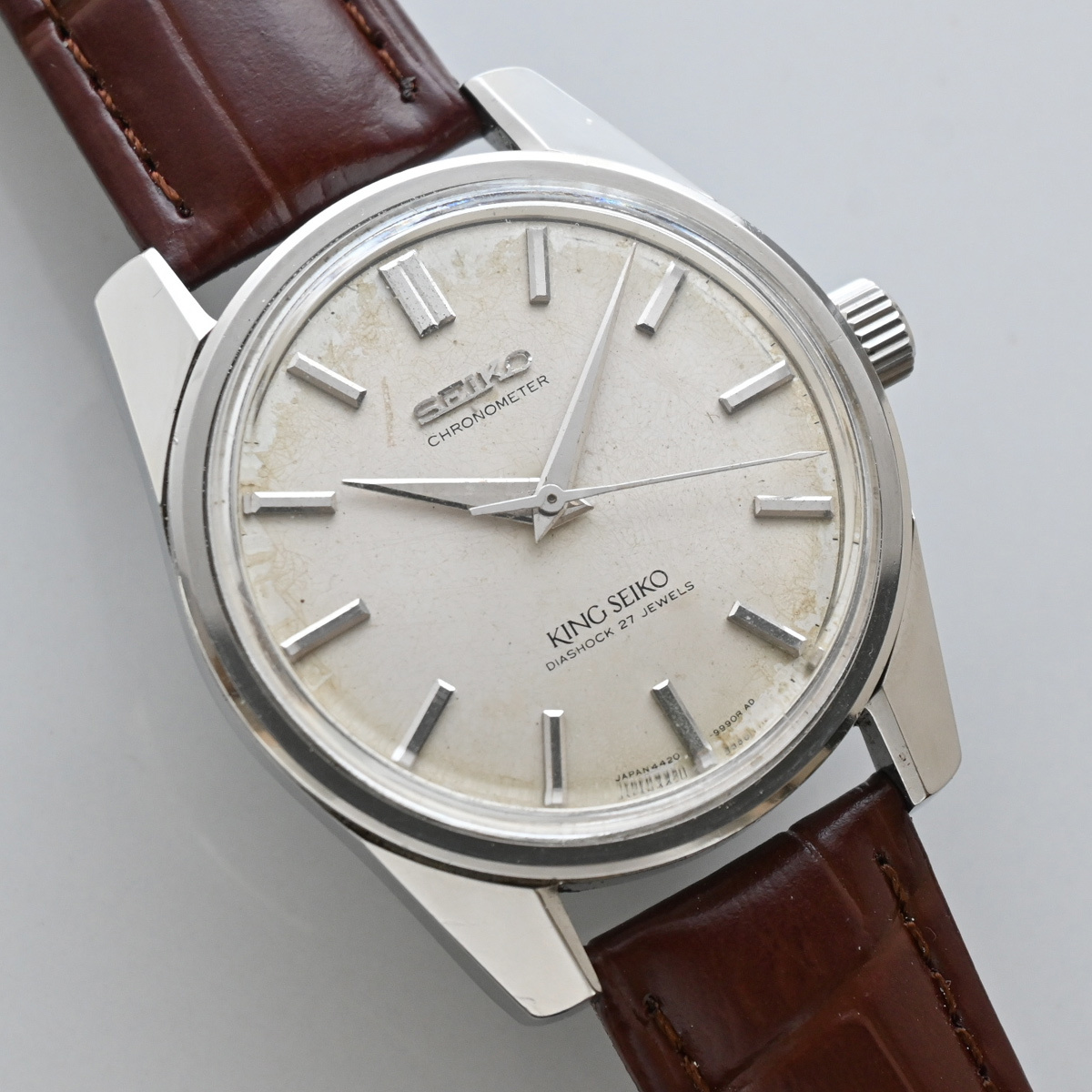 稼動品】 44キングセイコー クロノメーター 手巻 獅子メダル KING