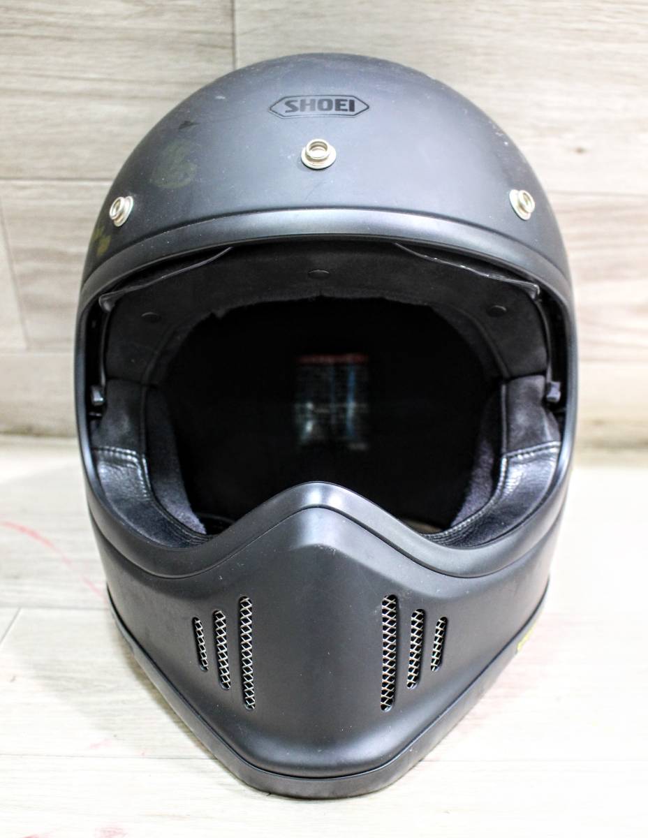 19C98【本州送料無料】SHOEI EX-ZERO ブラック バイク用ヘルメット L 