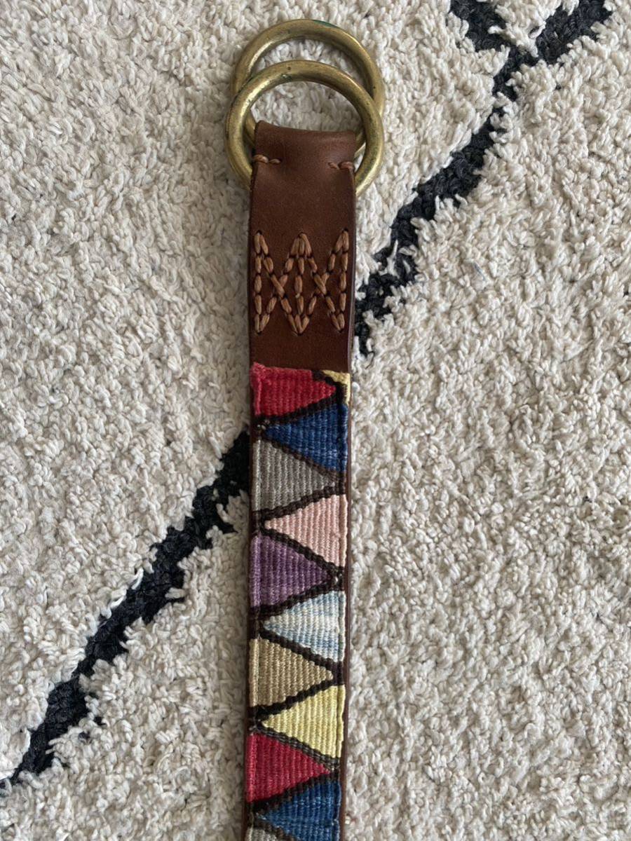 visvim DOUBLE RING BELT BROWN 34 visvimブランド公式通販