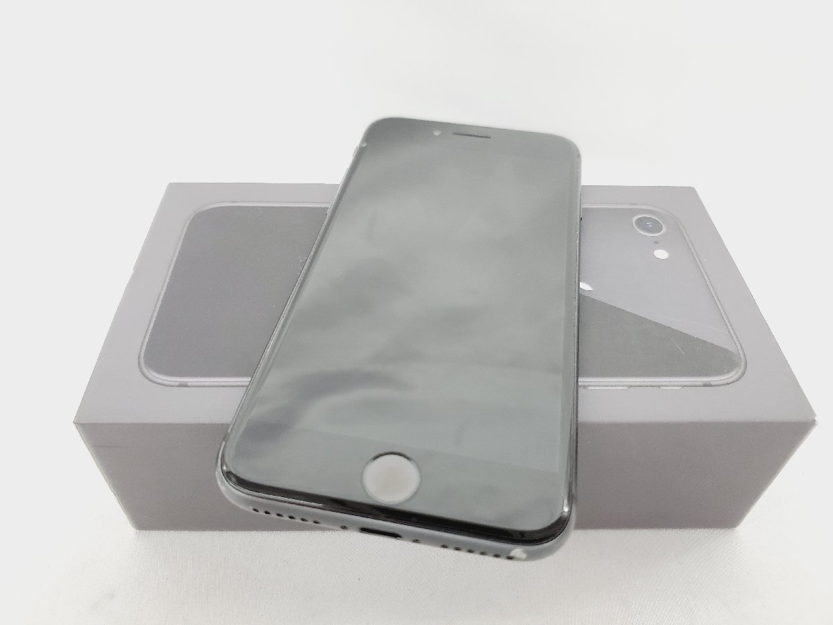 1円～【中古品】国内版 SIMフリー スマートフォン Apple iPhone 8 128GB MX1D2J/A スペースグレイ 915118683 0826