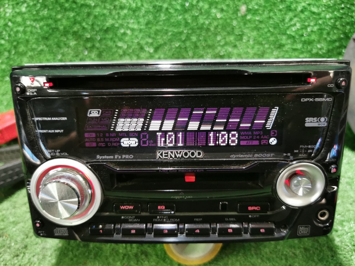 KENWOODカーステレオCD、MD用DPX-55MD中古品の出品です。 KENWOODカーステレオCD、MD用DPX-55MD中古品の出品です。