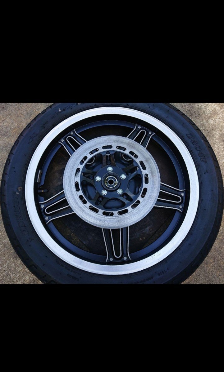 ホンダ CB750F RC04 純正 裏コムスター ホイール タイヤ セット フロントホイール F19×2.15 R18×2.50