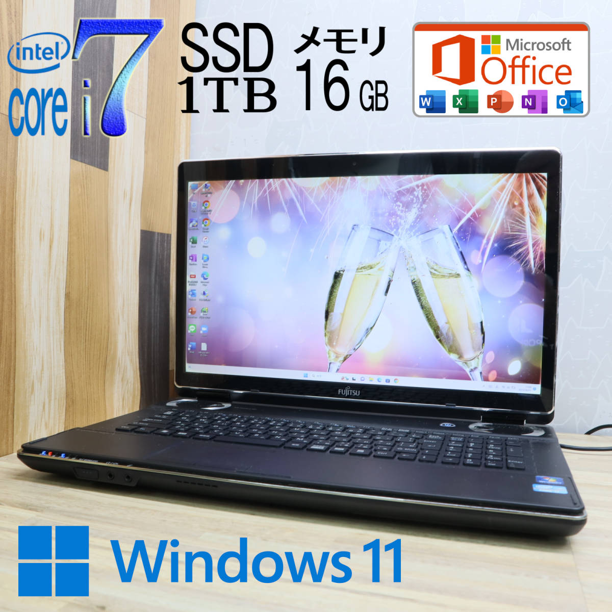 なんと！新品SSD1TB メモリ16GB☆超美品 最上級4コアi7！☆LS150M