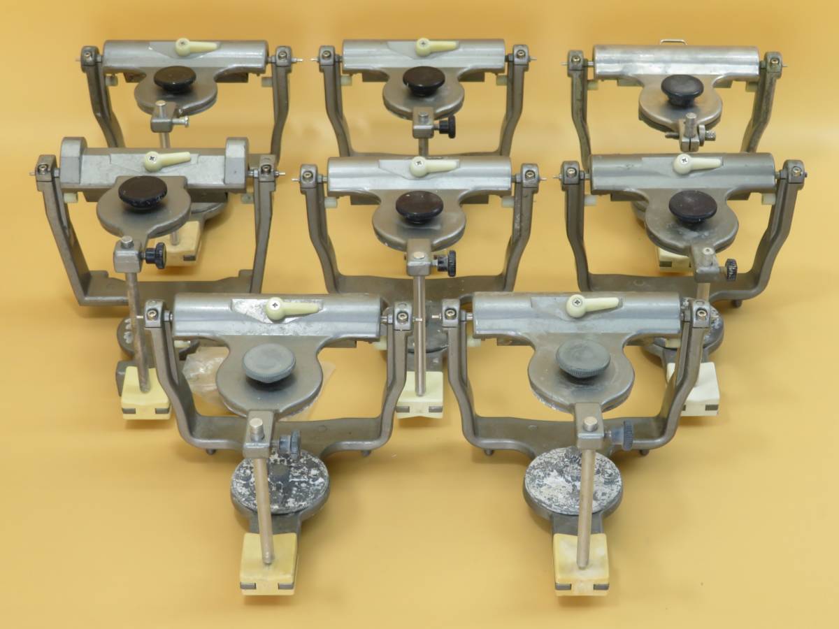 [E925] 送料込! 8点セット オオタキ 新型咬合器 コレクト咬合器 平均値咬合器 歯科技工