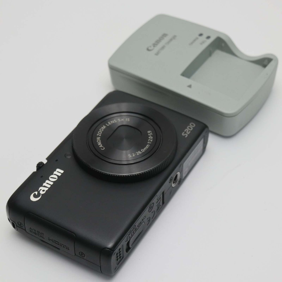 美品 PowerShot S200 ブラック 即日発送 デジカメ Canon 本体 あすつく 