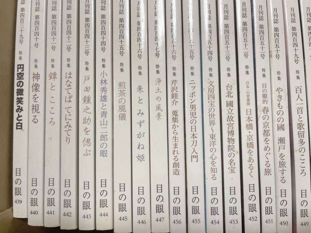 古美術・工芸雑誌『目の眼 33冊』天目茶碗 中国陶磁器 日本刀 鐔 李朝