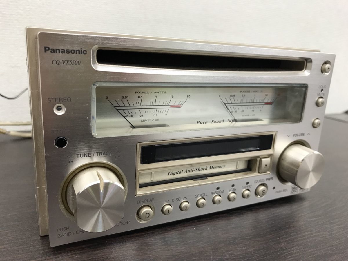 0804-105T③21751 CD MDプレーヤー Panasonic パナソニック CQ-VX5500D 