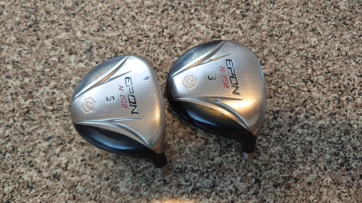 希少 EPON AF 202 FW 3Wと5w 15°.18° フェアウェイウッド ヘッドのみ