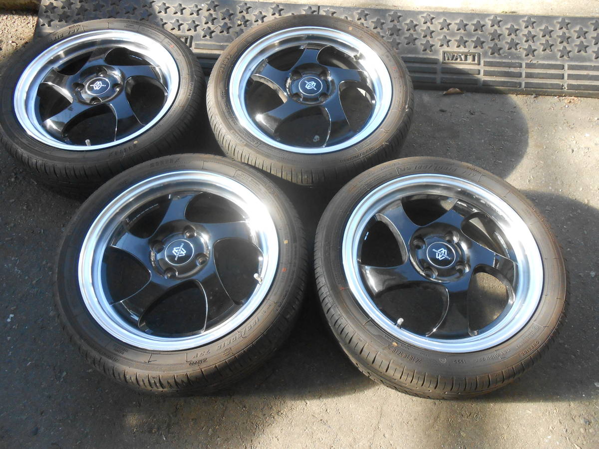 タイヤセット 165/50R15 DM-4 15 BK/POL】軽自動車 ブラックポリッシュ