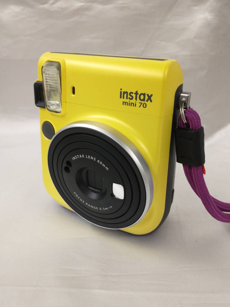 ジャンク FUJI FILM INS MINI 70 YELLOW instax mini 70 イエロー 