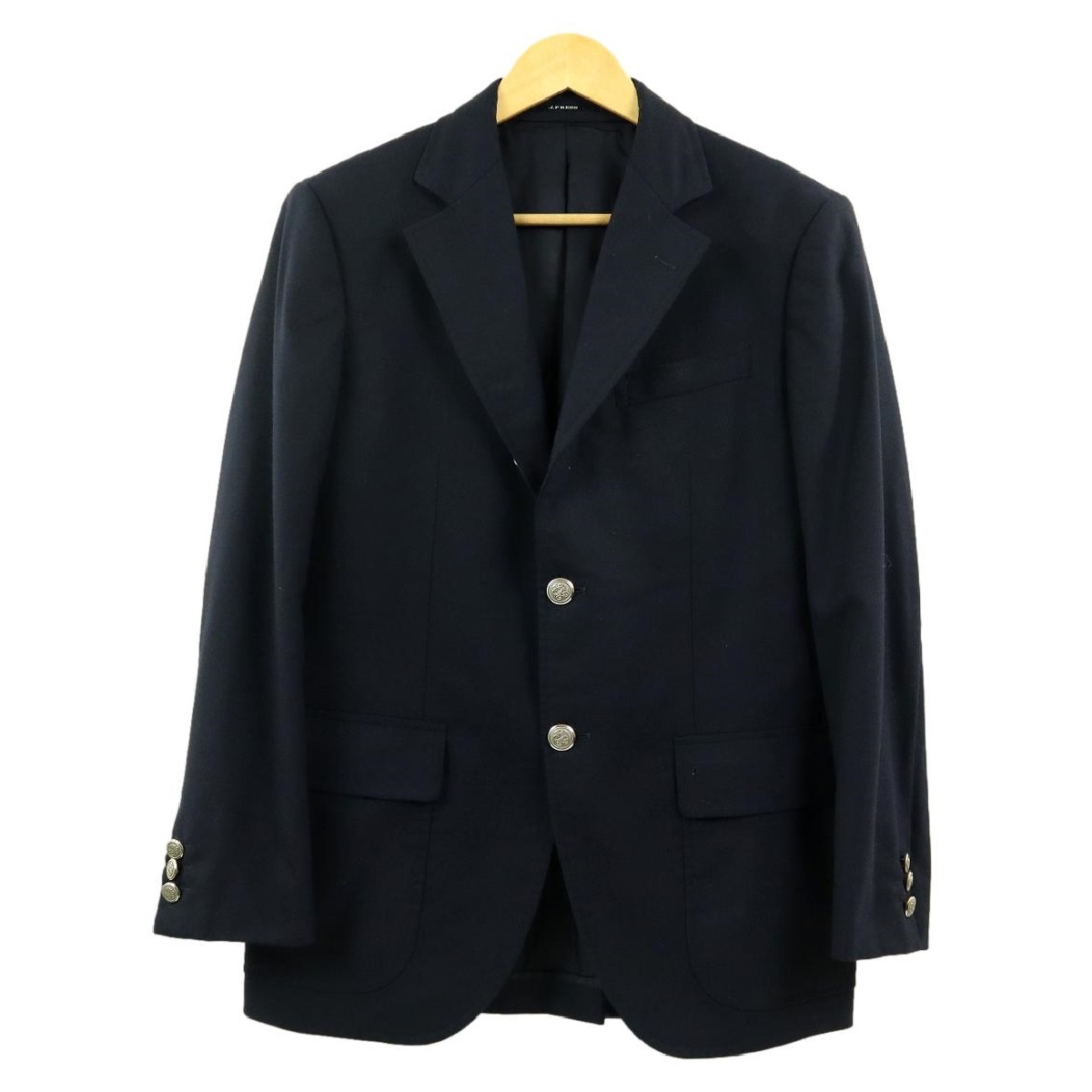 S2862】【銀釦】J.PRESS ジェイプレス テーラードジャケット 紺
