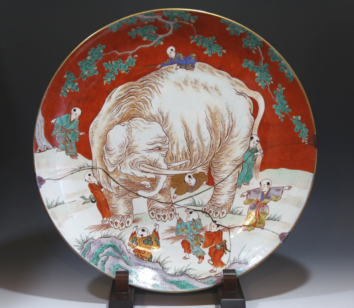 伊万里　染付飛鳥画皿　11枚　13cm　幕末～明治期 伊万里 染付飛鳥画皿 11枚 13cm 幕末～明治期