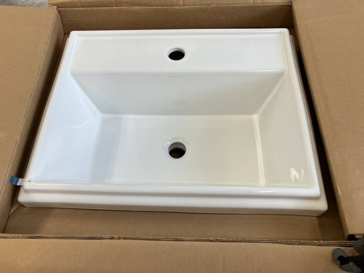 在庫処分セール 特価 アメリカ高級水廻りKOHLER社 シングルホール洗面ボウル K-2991-1-0 未使用新品R1