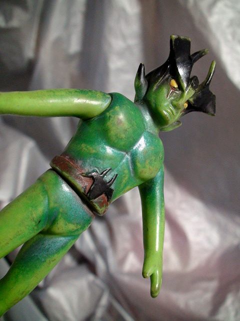 デビルマン③水52当時物 タカトク 悪魔デーモン族 ソフビ人形 1972年