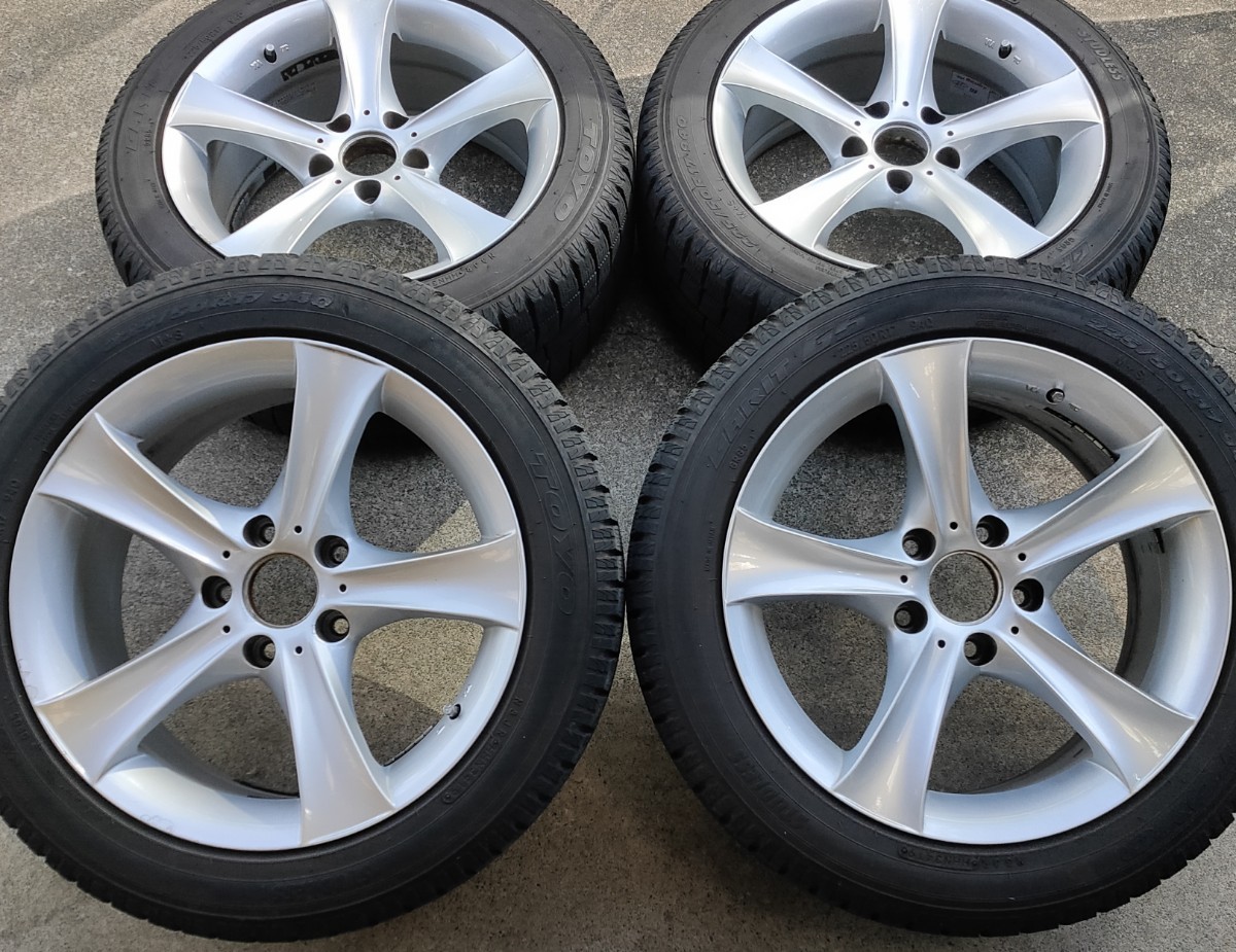 バリ山　BMW　純正17インチ　F30 F31　328iツーリング F10 225/50R17　スタッドレス＆ホイール