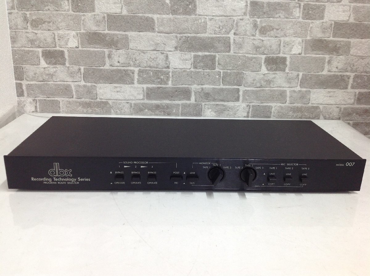 dbx Model 007 ノイズリダクションユニット dbx 007 プログラムルート