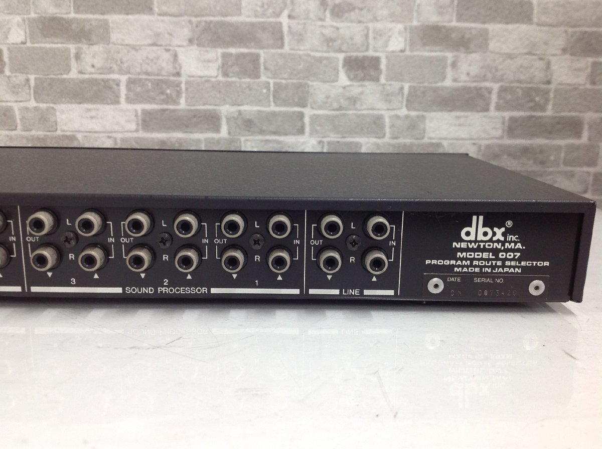 dbx Model 007 ノイズリダクションユニット dbx 007 プログラムルート