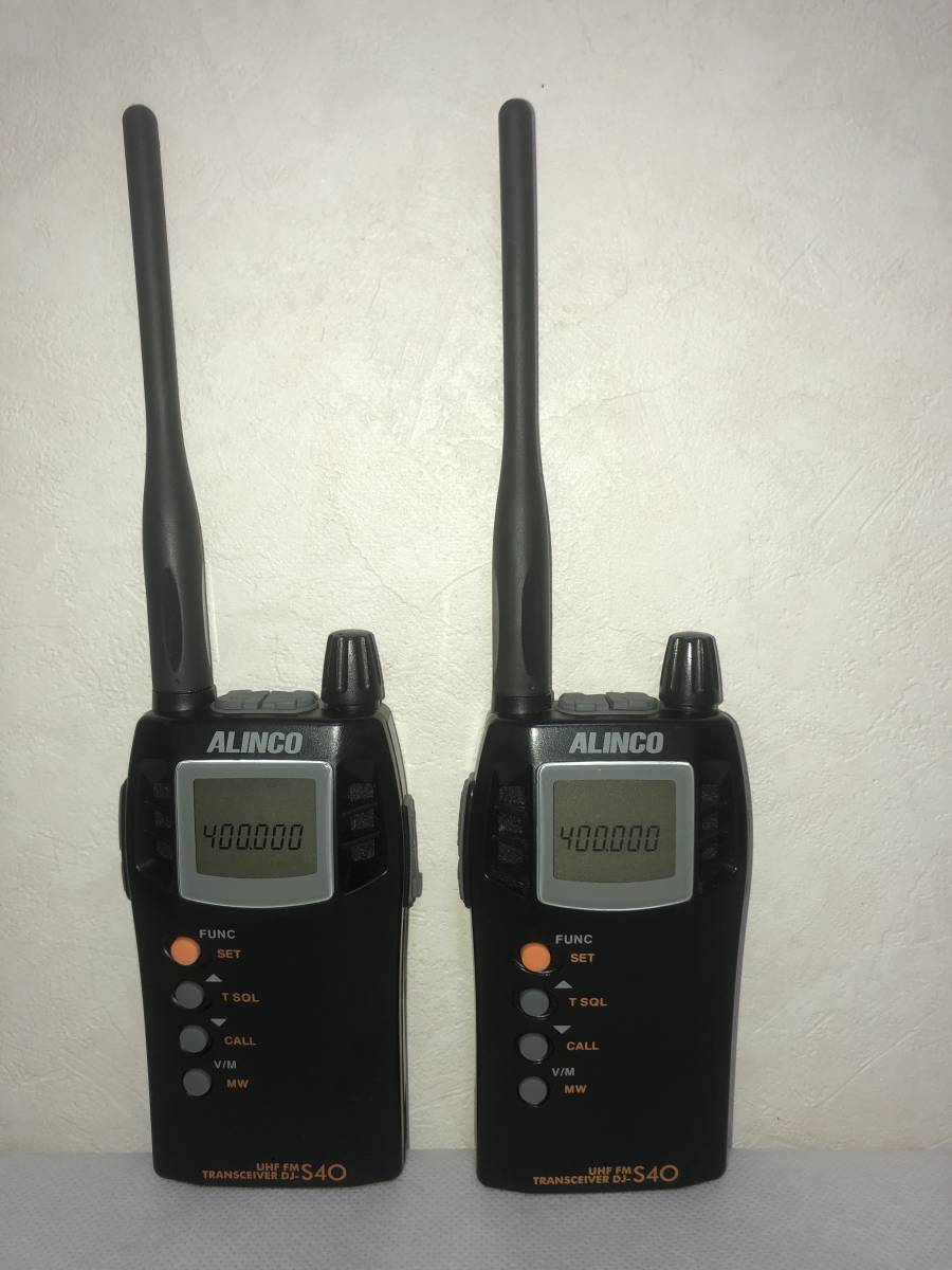□ アルインコ DJ-S40T 2台セット (400-478 MHz) アルインコ