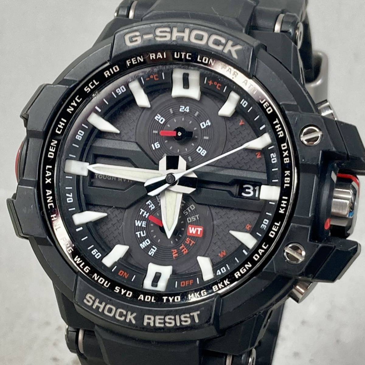 極美品G-SHOCK GW-A1000-1AJF グラビティマスター タフソーラー 電波 