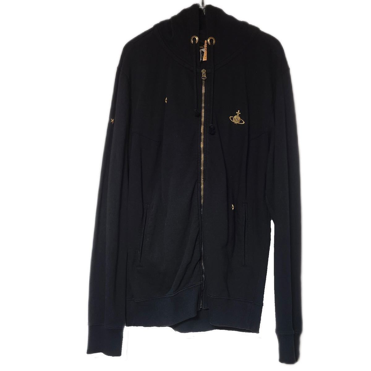 【美品】VivienneWestwood アングロマニア 変形 パーカー 黒 VivienneWestwood ヴィヴィアンウエストウッド アングロマニア ジップ